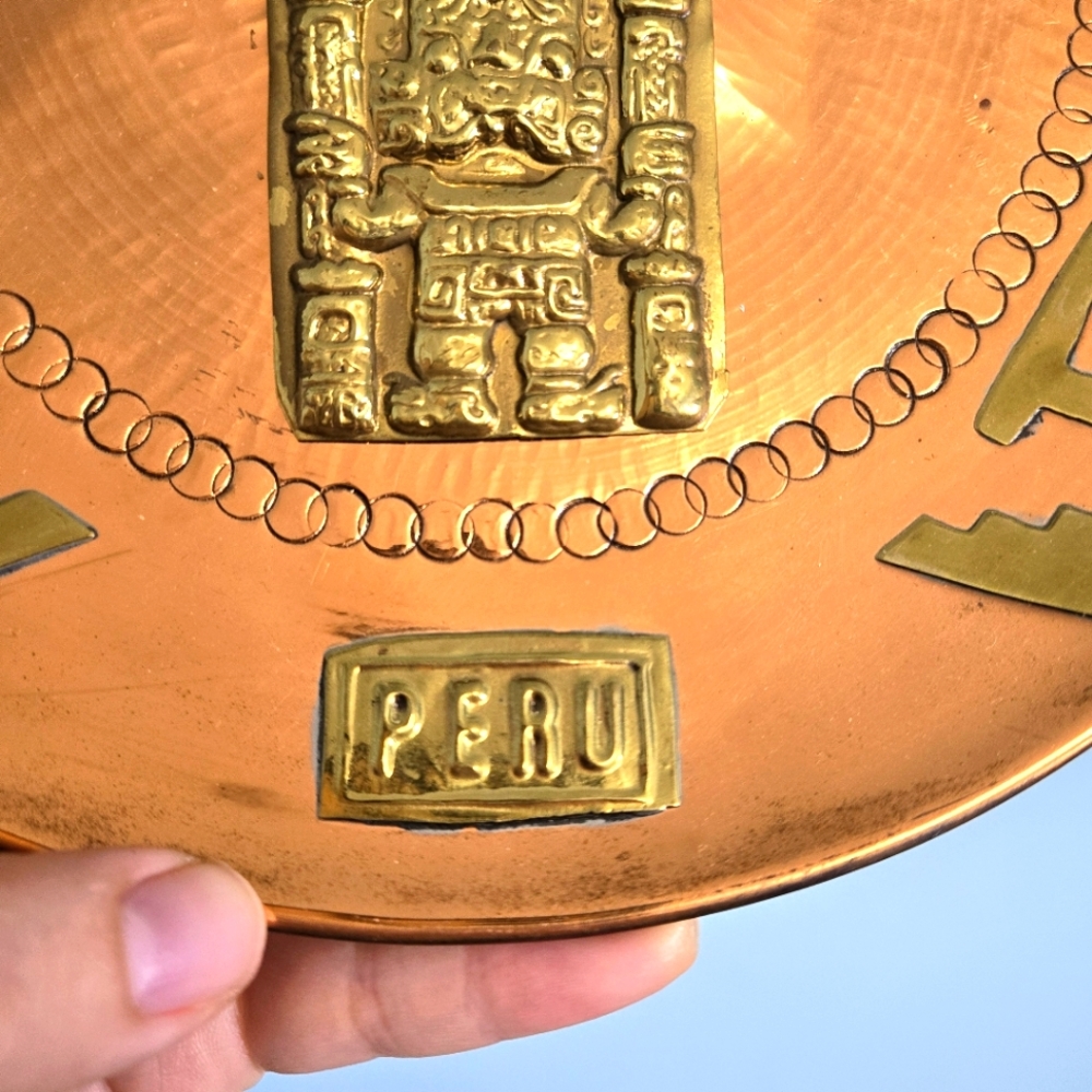 Peruvian Copper Plate - Picture 3 of 5